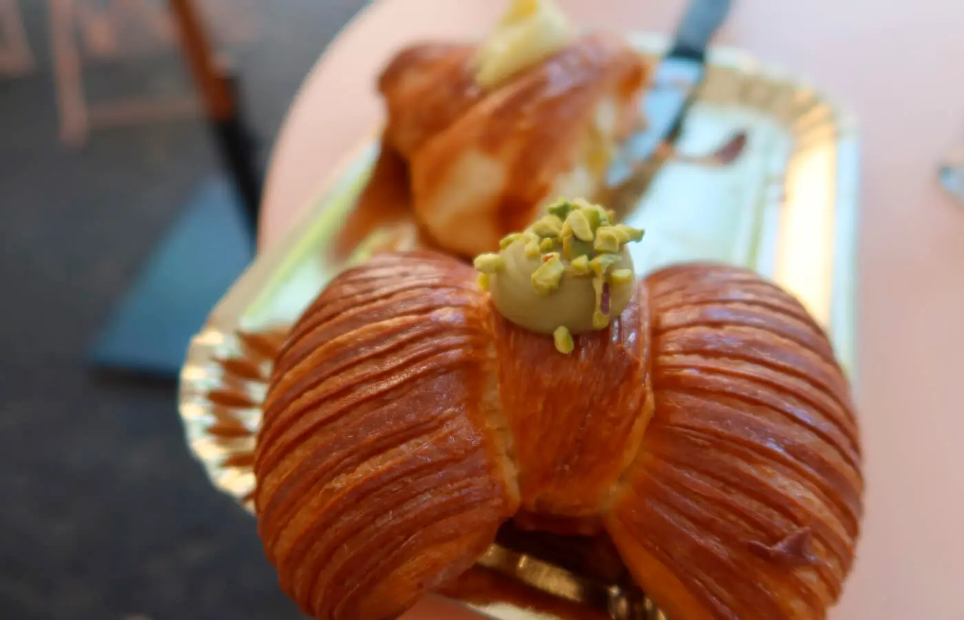 Treccia con Crema al Pistacchio