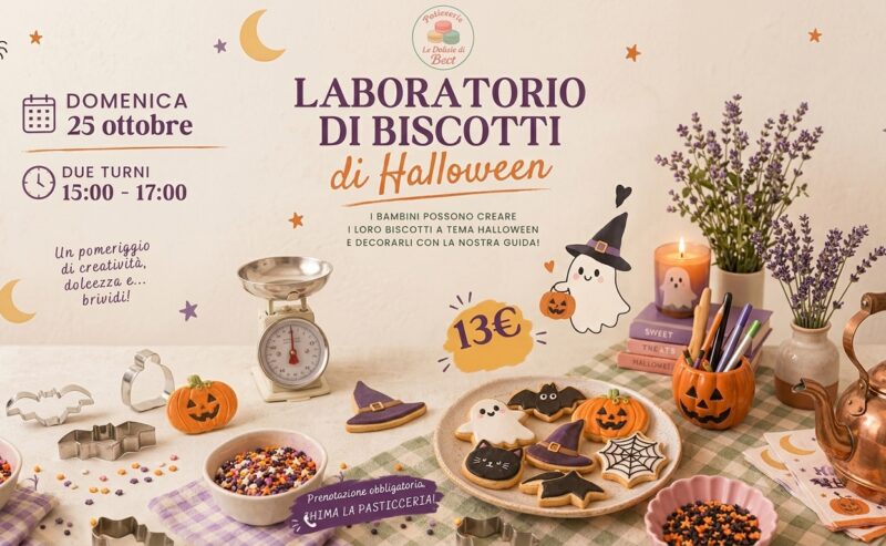 Torna a grande richiesta il Laboratorio di Biscotti di Halloween!