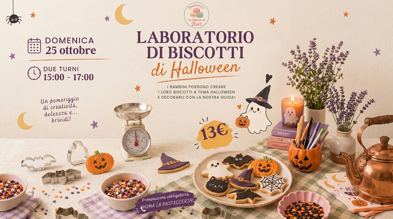 Torna a grande richiesta il Laboratorio di Biscotti di Halloween!